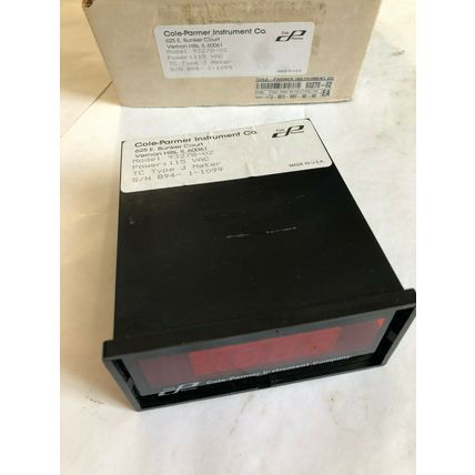 NEW COLE-PARMER 93278-02 PANEL METER -34/540F 115V TYPE J EW-93278-02,TL