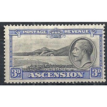 Ascension Island 1934 SG25 3d Black & Ultramarine Mounted Mint .. ..