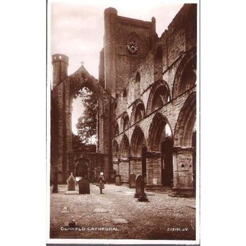 Dunkeld, Strathtay, Perth & Kinross - Cathedral - Valentines real photo postcard
