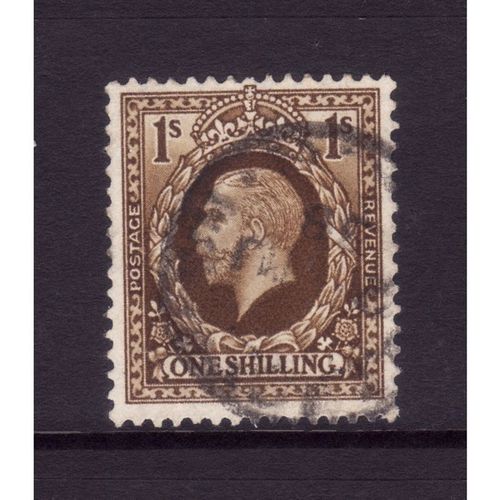 GREAT BRITAIN 1936 GEORGE V 1936 SG449 1s BISTRE BROWN FINE USED #2