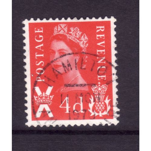 GREAT BRITAIN SCOTLAND 1969 SG S10 4d VERMILION FINE USED#2