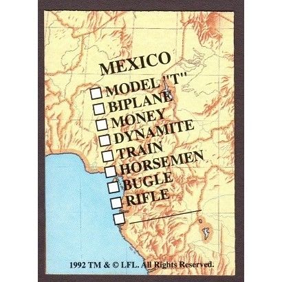 1992 Pro Set Young Indiana Jones Chronicles 3-D Mexico