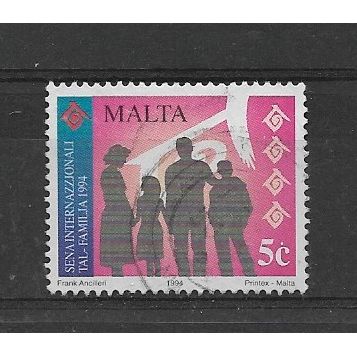 Malta.SG960 5c Family in Silhouette (International Year Family).Fine Used.Feb20