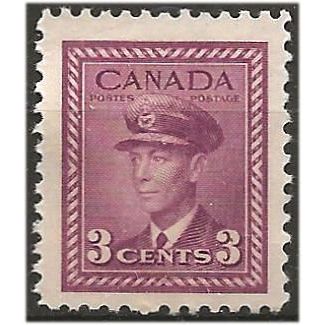Canada 1942 SG378 3c Purple Mounted Mint . .. .