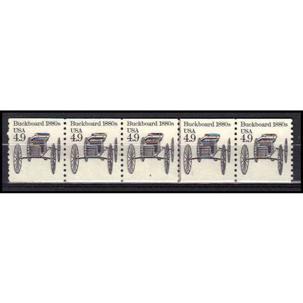 2124 4.9c Buckboard Very Fine MNH Dry Gum PNC 4/5 X0251