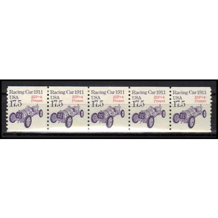 2262a 17.5c Race Car Fine MNH Dry Gum PNC 1/5 X1024