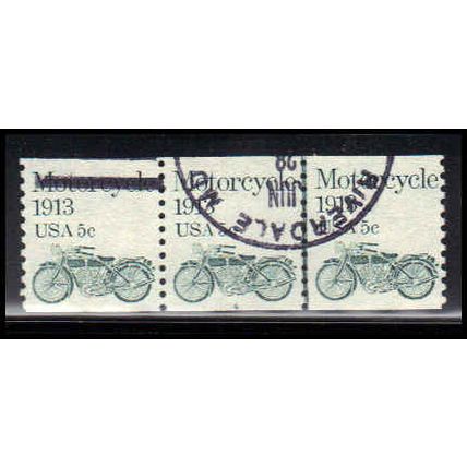 Used 1899 5c Motorcycle Very Fine PNC 4/3 PA2304