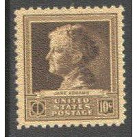 878 10c Jane Addams Fine MNH GA0468