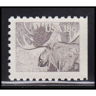 1887 18c Moose Fine MNH Dry Gum BPS V4668