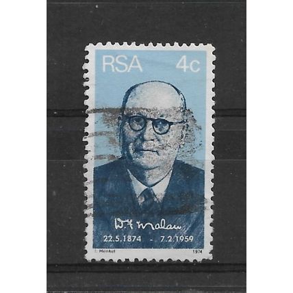 SouthAfrica.Birth Centenary of Dr. D.F. Malan (prime minister) stamp.FU.June22