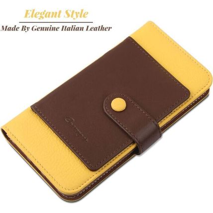 Cassenger Flip iPhone X Wallet Case-Italian Leather-YELLOW-NEW-FAST SHIPPING
