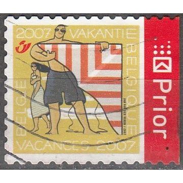 Belgique 2007 Michel 3713IIBD O Cote (2008) 1.50 € Vacances Cerf-volant