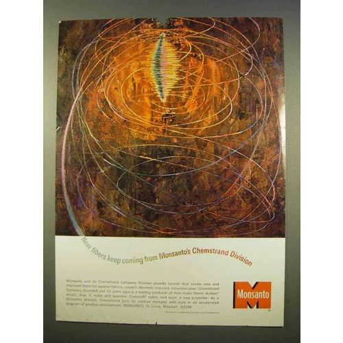 1963 Monsanto Chemstrand Ad - New Fibers Coming