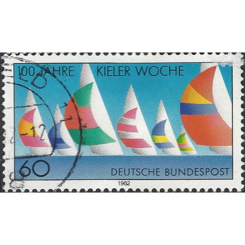 GERMANY, SHIPS, Kiel Regatta, blue 1982, 60pf