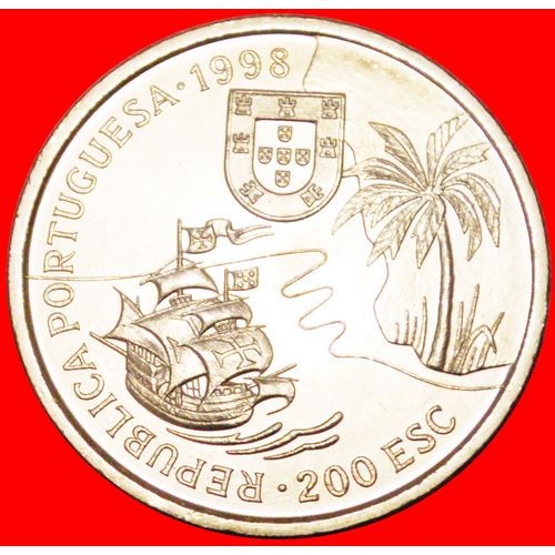 SHIP: PORTUGAL ★ 200 ESCUDOS 1497 1998 UNC MINT LUSTER! LOW START ★ NO RESERVE!