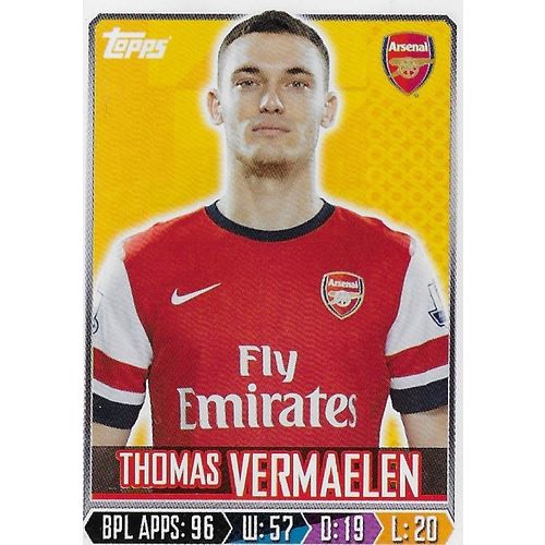 Topps Premier League 2014 Stickers: No.11 - Vermaelen