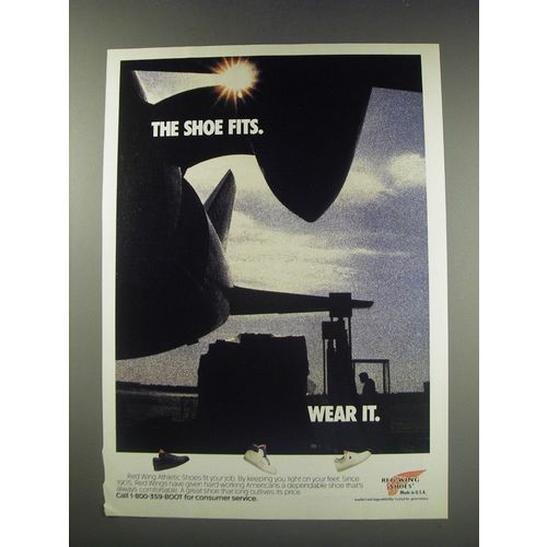 1991 Red-Wing Athletic Shoes Ad - The shoe fits. Wear it
