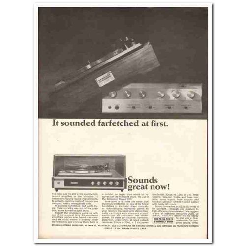 BENJAMIN ELECTRONIC SOUND CORP 1964 Miracord 10 Stereo 200 vintage ad