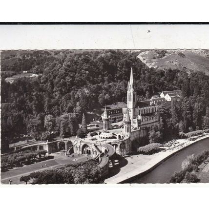 Lourdes France Postcard 1967 used VGC