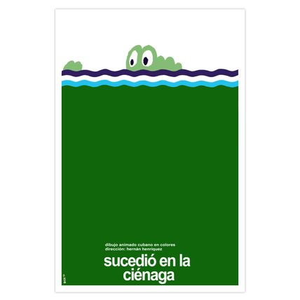 Movie Poster decor for"Happened in SWAMP"Alligator art.Home room wall decoration