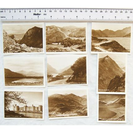 9 old black & white photos Snowdon