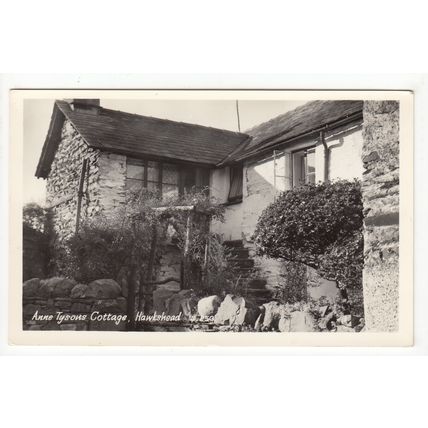 Anne Tyson's Cottage Hawkshead Postcard RP Cumbria