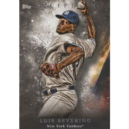 Luis Severino New York Yankees Metallic Silver Baseball Trading Card