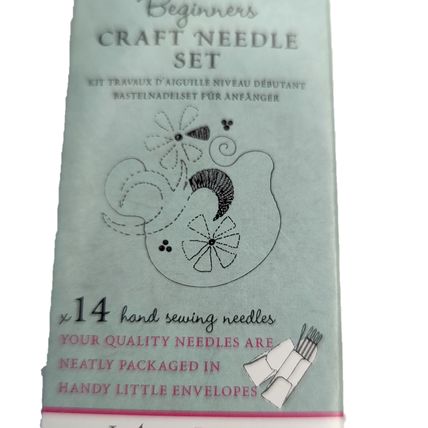 John James Beginners Craft Needle Set 14 Embroidery Quilting Tapestry JJ