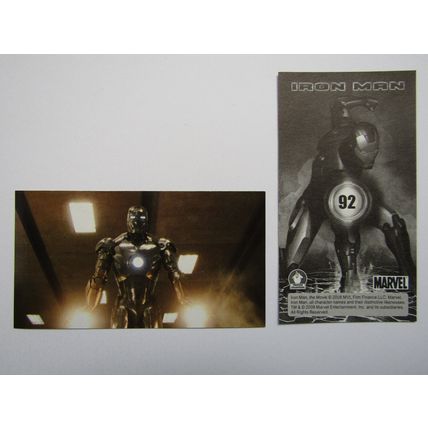 Marvel - Iron Man The Movie 2008 - Preziosi Sticker Drop-down Choice (e18)