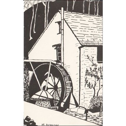 Unused GB Art Card - The Water Mill - M. Berridge
