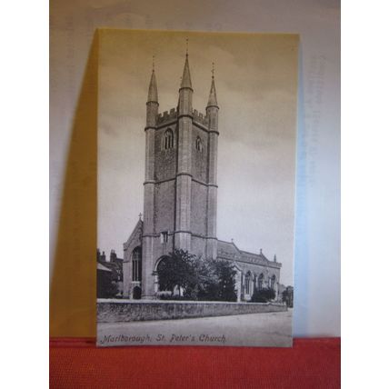 ST. PETER'S CHURCH, MARLBOROUGH, WILTSHIRE antique postcard by Lucy & Co =