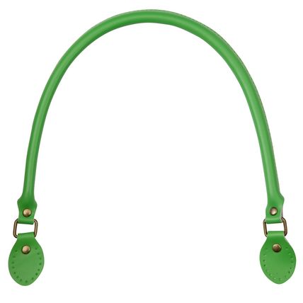 Pair Of Genuine Leather Replacent Bag Handbag Handles (Green - 50cm)