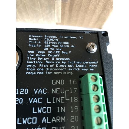 NEW CLEAVER BROOKS 623-00193-000 LEVEL MASTER CONTROLLER,623 0013 000,CT