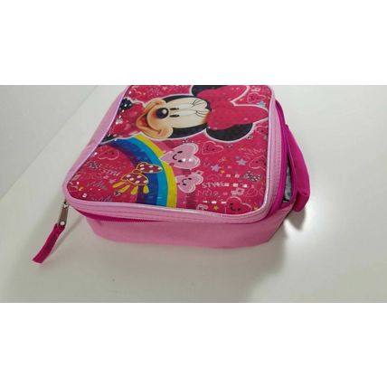 pink Minnie mouse lunch bag butterflies heart sparkles disney fun school gift