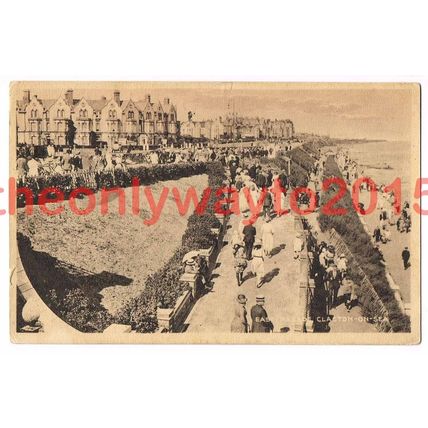 East Parade, Clacton-on-Sea, Essex,1926, Postcard