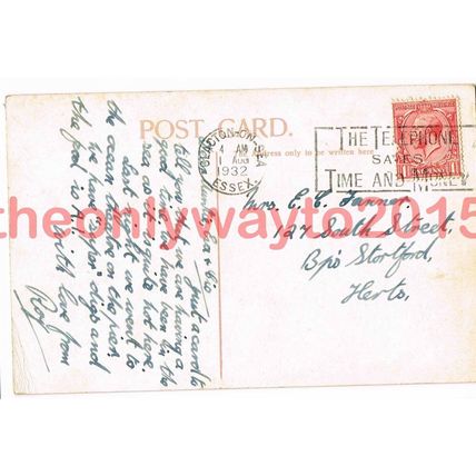 Promenade Gardens, Clacton-on-Sea, Essex,1932, Postcard