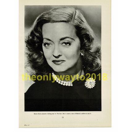 Bette Davis, Book Illustration (Print), 1953