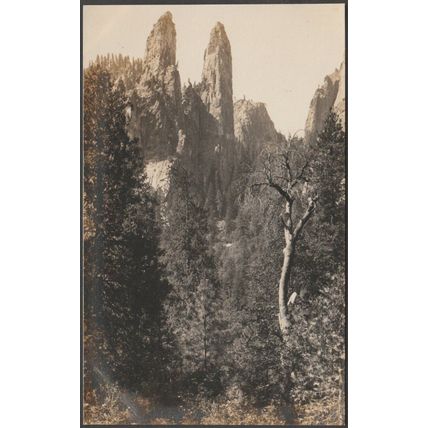 Cathedral Spires, Yosemite National Park, California, c.1910 - AZO RPPC