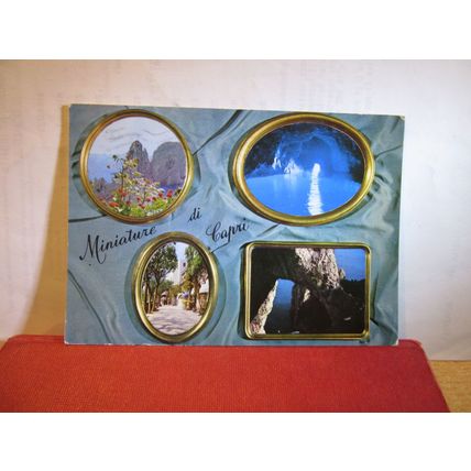multiview, ISLE OF CAPRI, ITALY used vintage postcard 1969 postmark. =
