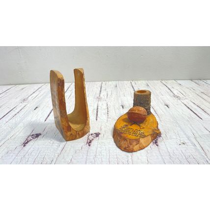 Vintage Wooden Desk Organizer, Pen, Pencil, and Letter Holder, Handmade Storage