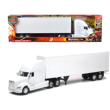 Kenworth T700 Truck with Dry Goods Trailer White "Long Haul Truckers" Series ...
