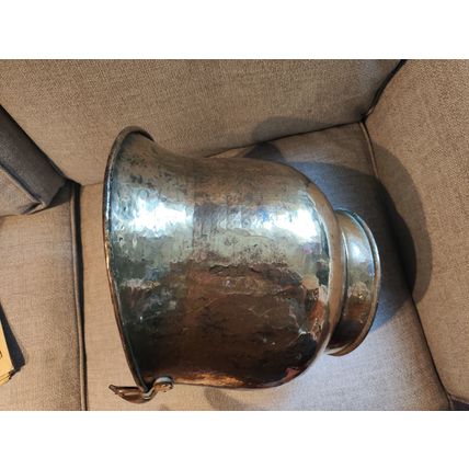 Vintage/Antique, Large, Brass & Bronze, Helmet Shaped, Coal Scuttle/Bucket