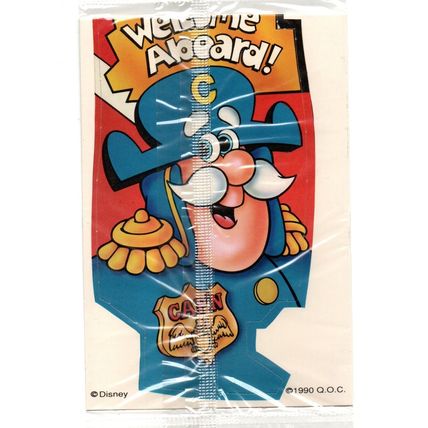 Vintage 1990 Walt Disney Cap'n Crunch Door Hanger Cereal Premium Dick Tracy