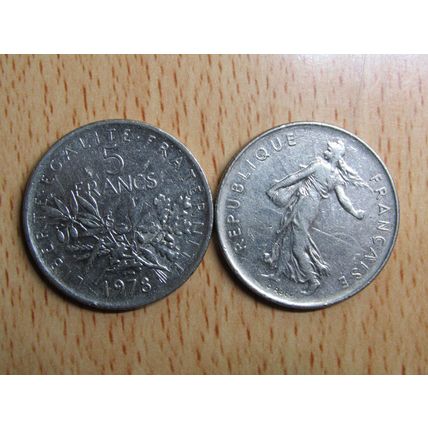 France Republic 1978 5 Francs Coin