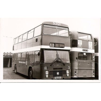 Black & White Photograph of Maidstone & District Motor Services Ltd. - FKM 301V