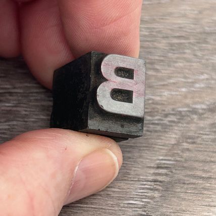 Letterpress letter B 13mm Hot Metal Type Linotype Printing Font Display Gift GC