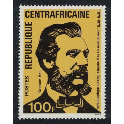 Central African Rep. Alexander Bell Telephone Centenary 1976 MNH SG#408