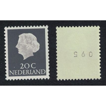 Netherlands Queen Juliana 20c Roll stamp Control Number 1966 MNH SG#778