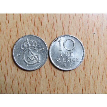 Sweden 1969 10 Ore Coin
