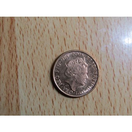 GB 2016 Elizebeth II Decimal 1p Coin